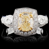 18K White Gold 2.14ctw Fancy Diamond Ring