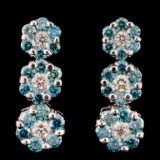 18K Gold 1.75ctw Diamond Earrings