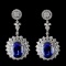 18K White Gold 14.96ct Tanzanite & 5.74ct Diamond