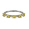 14k White Gold 0.85ctw Sapphire & 0.10ct Diamond R