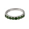 14k White Gold 0.90ct Natural Tsavorite Ring
