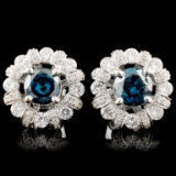 18K Gold 1.73ctw Fancy Color Diamond Earrings