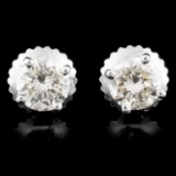 14K Gold 0.70ctw Diamond Earrings