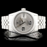 Rolex SS DateJust Diamond 36MM Wristwatch