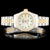 Rolex YG/SS DateJust Diamond Ladies Watch