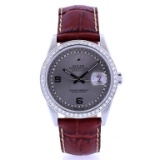 Rolex DateJust Diamond Slate Dial 36MM Wristwatch