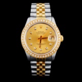 Rolex DateJust  YG/SS Diamond 36mm Watch