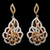 14K Gold 1.71ctw Diamond Earrings