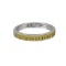 14K White Gold 0.45ctw Yellow Sapphire Band Ring
