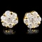 18K Gold 0.92ctw Diamond Earrings