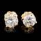 14K Gold 0.58ctw Diamond Earrings