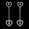 18K Gold 0.68ctw Diamond Earrings