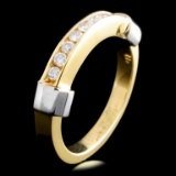 14K TT Gold 0.25ctw Diamond Ring