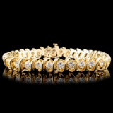 14K Gold 6.00ctw Diamond Bracelet