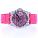 Rolex DateJust Diamond Pink Jubilee 36MM Wristwat