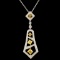 18K Gold 1.15ctw Fancy Diamond Pendant