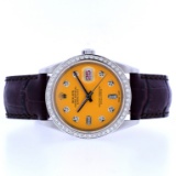 Rolex DateJust Diamond Race Yellow 36MM Wristwatc