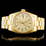 Rolex Day-Date 18K YG 36MM Wristwatch