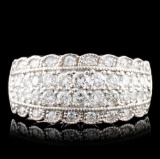14K White Gold 1.05ctw Diamond Ring