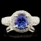 18K Gold 2.15ct Tanzanite & 1.03ctw Diamond Ring