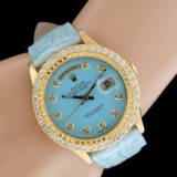 Rolex Day-Date 18K President 2.50ct Diamond Watch