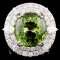 18K Gold 15.99 Tourmaline & 3.18ctw Diamond Ring