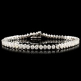 14K Gold 3.78ctw Diamond Bracelet