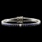 14K Gold 4.02ct Sapphire & 0.29ctw Diamond Bracele