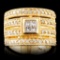 14K Gold 0.78ctw Diamond Ring