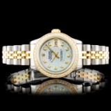 Rolex DateJust YG/SS Diamond Wristwatch