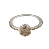 14k White Gold 0.60ct Brown Diamond Ring