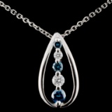 14K Gold 0.31ctw Fancy Diamond Pendant