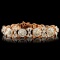 18K Gold 8.55ctw Diamond Bracelet