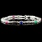 10K Gold 1.44ct Sapphire & 0.01ctw Diamond Bracele