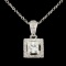 14K Gold 0.66ctw Diamond Pendant