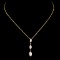 14K Gold 0.55ctw Diamond Pendant