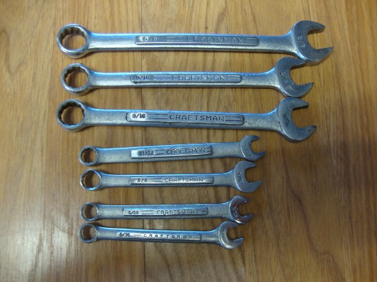 7 Craftsman wrenches standard combination (two 5/16", two 9/16")