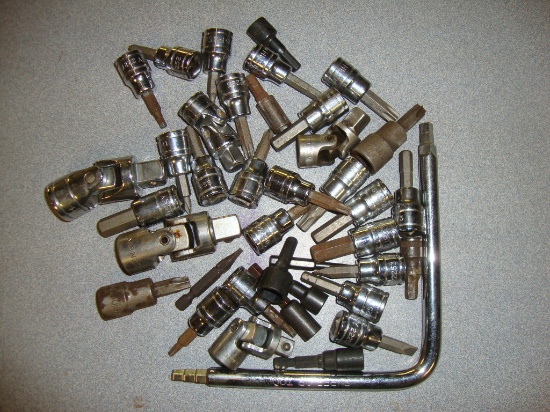 Socket swivels, allen sockets & more.