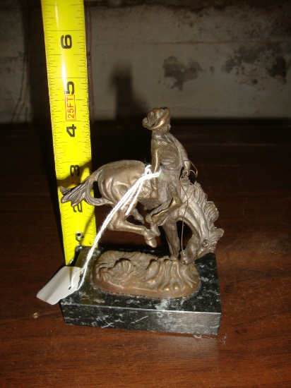 Remington Bronze statue 4 1/2" tall