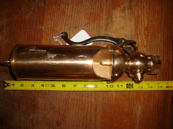 Buckeye Brass Works steam whistle 3"dia-14" long
