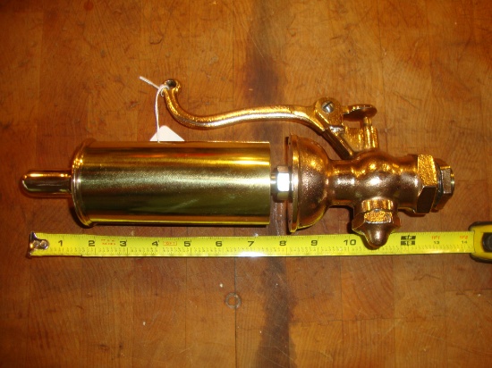 Brass steam whistle 2 1/2"dia- 13" long
