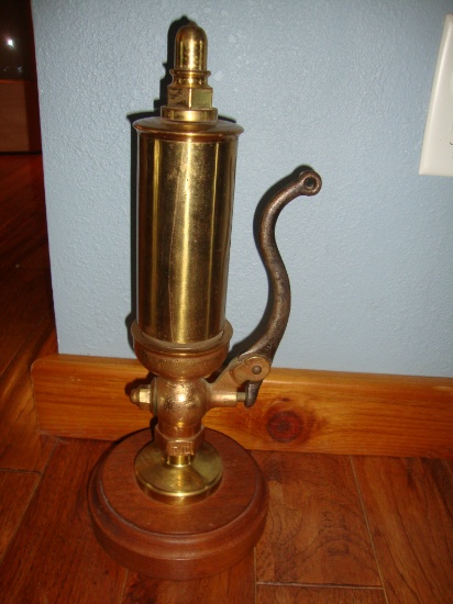 EJI Brass steam whistle 2 1/2"dia-13 1/2" long