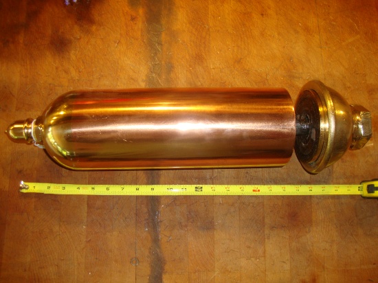 Large Brass ship steam whistel 5"dia-22 1/2" long