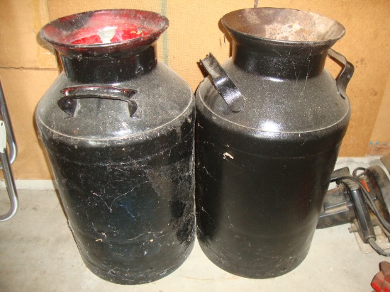 Pair of Milk Cans, no lids