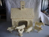 Cast Iron Barn & Animals