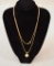 14k Italy 1*-ar Gold Necklace W/ Freshwater Pearl Pendandt