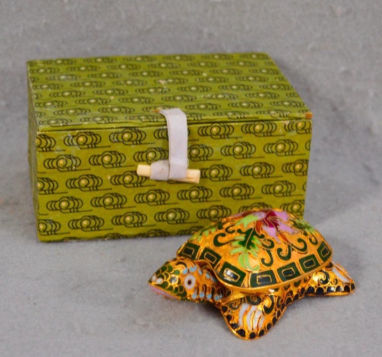 Yin Lin Arts Closionneware Turtle Box