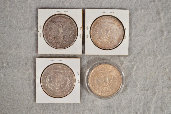 (4) Silver Morgan Dollars