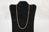 14k Gold Rope Chain Necklace