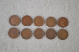 (10) Indian Head Pennies
